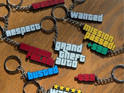 Modelo 3D wantedstars keychain