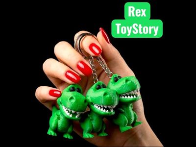 Modelo 3D Rex keychain AMS