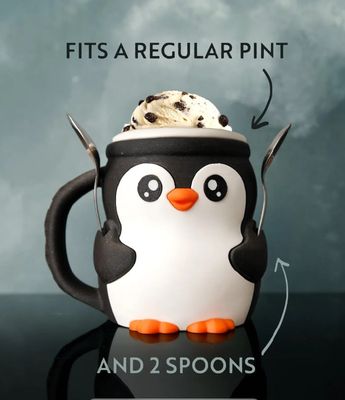 Preview do modelo 3D Pebbles the Penguin Ice Pint Holder