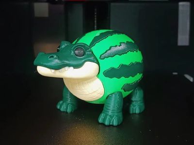 Modelo 3D Glorbo Fruttodrillo Articulated Toy @Print3DWorld