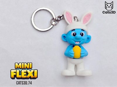 Modelo 3D Cats 3D Studio Smurf Easter MakerWorld