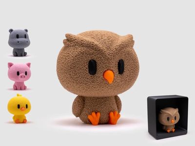 Preview do modelo 3D Owl