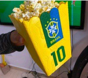 Modelo 3D Balde Brasil Textura trofeu 3MF