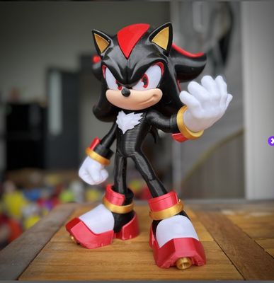 Modelo 3D shadow the hedgehog Fan art multiparts