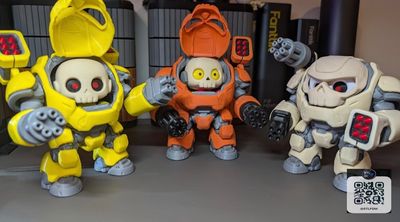 Modelo 3D skullBot mechasuit battleMod v1 1 3MF