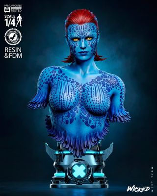 Modelo 3D Wicked Mystique Portrait Bust