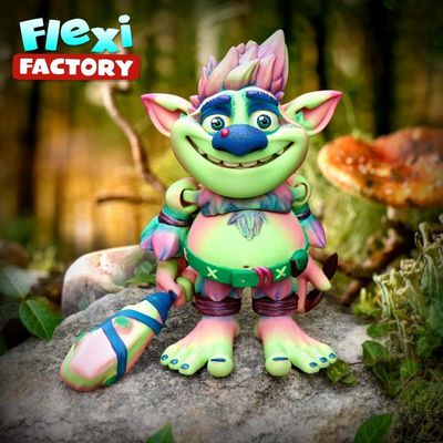 Preview do modelo 3D flexi factory troll