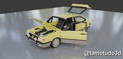 Preview do modelo 3D Gol GTI