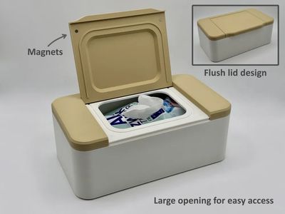 Modelo 3D Wet Wipes Box Clean Look Easy to Use