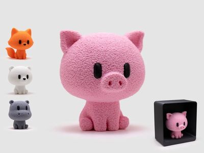 Preview do modelo 3D Pig