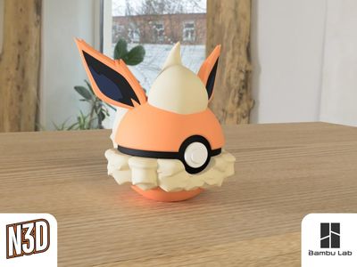Modelo 3D #0136 Flareon
