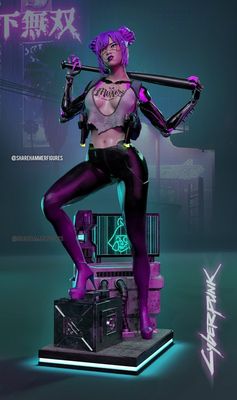 Preview do modelo 3D MCM3D Rita Wheeler Sharehammer Plus Figures