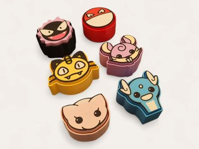 Preview do modelo 3D Pokémon Clickers Fidget 3