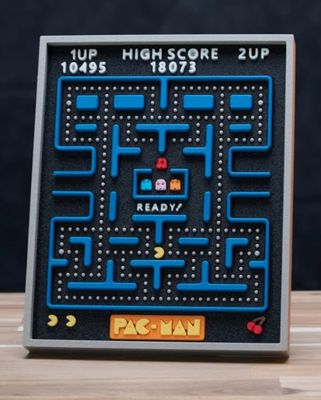 Preview do modelo 3D Pac Man Arcade Game Picture Frame No Supports, , No Glue