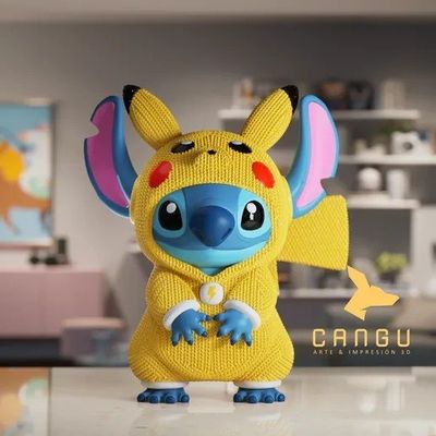 Modelo 3D STITCH PIKACHU CROCHET