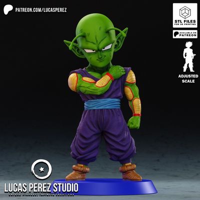 Modelo 3D Lucas Perez Picollo Chibi