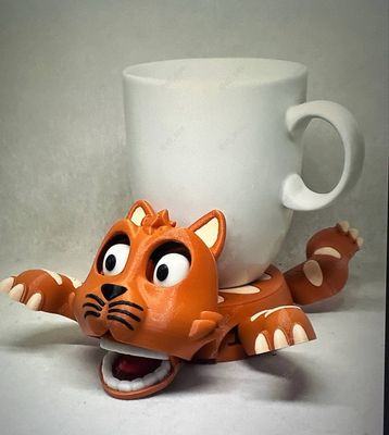 Preview do modelo 3D cat cup holder