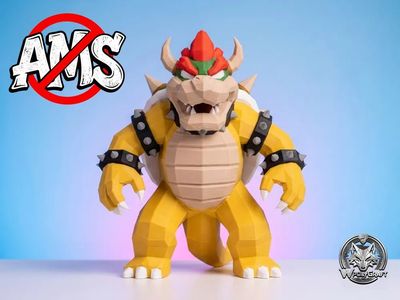 Modelo 3D Bowser Low Poly