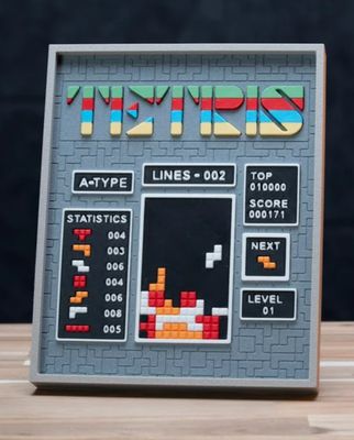 Preview do modelo 3D Tetris Arcade Game Picture Frame No Supports, , No Glue