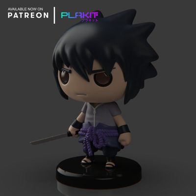 Modelo 3D Naruto Sasuke Plakit