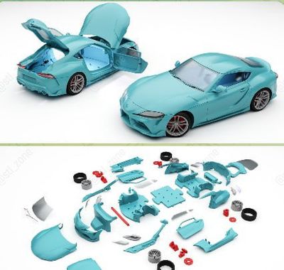 Preview do modelo 3D Kirill Krivov Toyota Supra A90 @ zone
