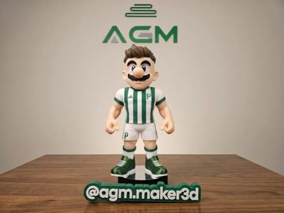 Preview do modelo 3D AGMMaker3D Mario Palmeiras